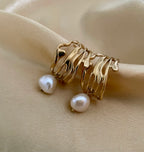 Earrings Atlanta - Freshwater Baroque Pearls