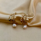 Earrings Atlanta - Freshwater Baroque Pearls