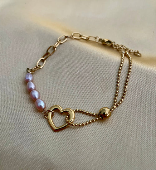 Bracelet Adeline - Pink Freshwater Pearl
