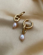 Earrings Chérie - Pink Baroque Freshwater Pearls