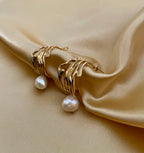 Earrings Atlanta - Freshwater Baroque Pearls