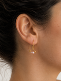 Dainty Pink Pearl Drop Earrings