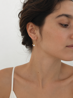 Dainty White Pearl Drop Earrings
