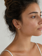 Boucles d'oreilles pendantes en perles de culture d'eau douce blanches - Remontants d'oreilles