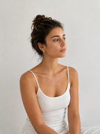 Boucles d'oreilles pendantes en perles de culture d'eau douce blanches - Remontants d'oreilles