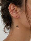 Dark Freshwater Baroque Pearl Drop Earrings
