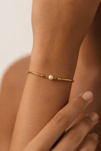 Chunky White Pearl Bracelet