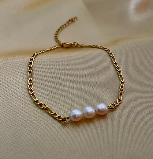 Bracelet Anais - White Freshwater Pearls