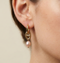 Earrings Chérie - Pink Baroque Freshwater Pearls