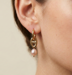 Earrings Chérie - Pink Baroque Freshwater Pearls