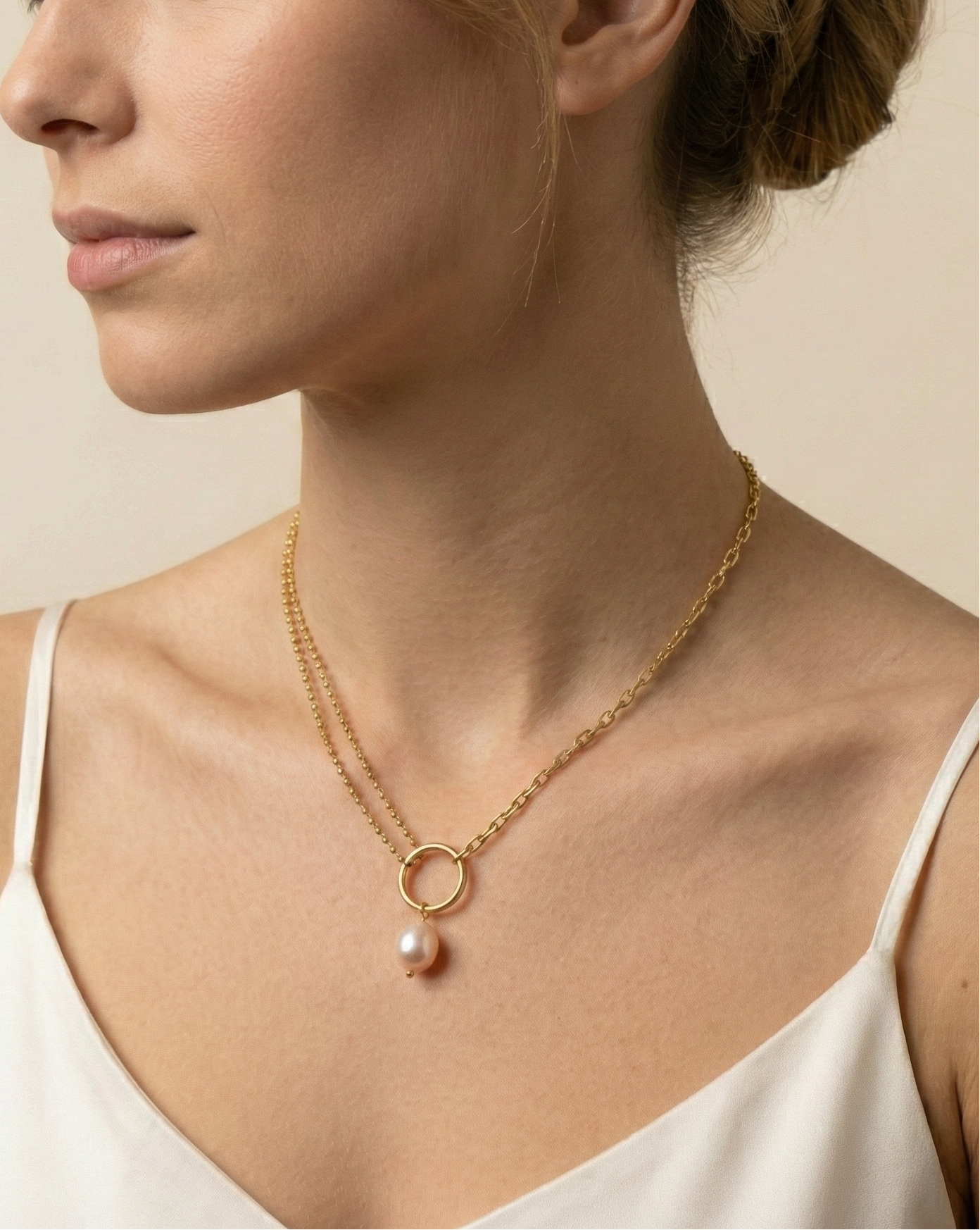 Necklace Sydney - Baroque Freshwater Pearl