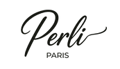 Perli Paris logo in black cursive text on a white background